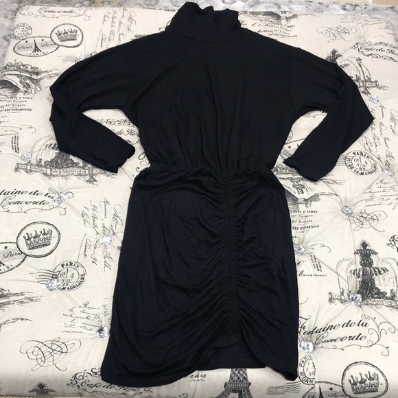 FRAICHE BY J  Ruched Turtleneck Long Sleeve Dress - Picture 4 of 6